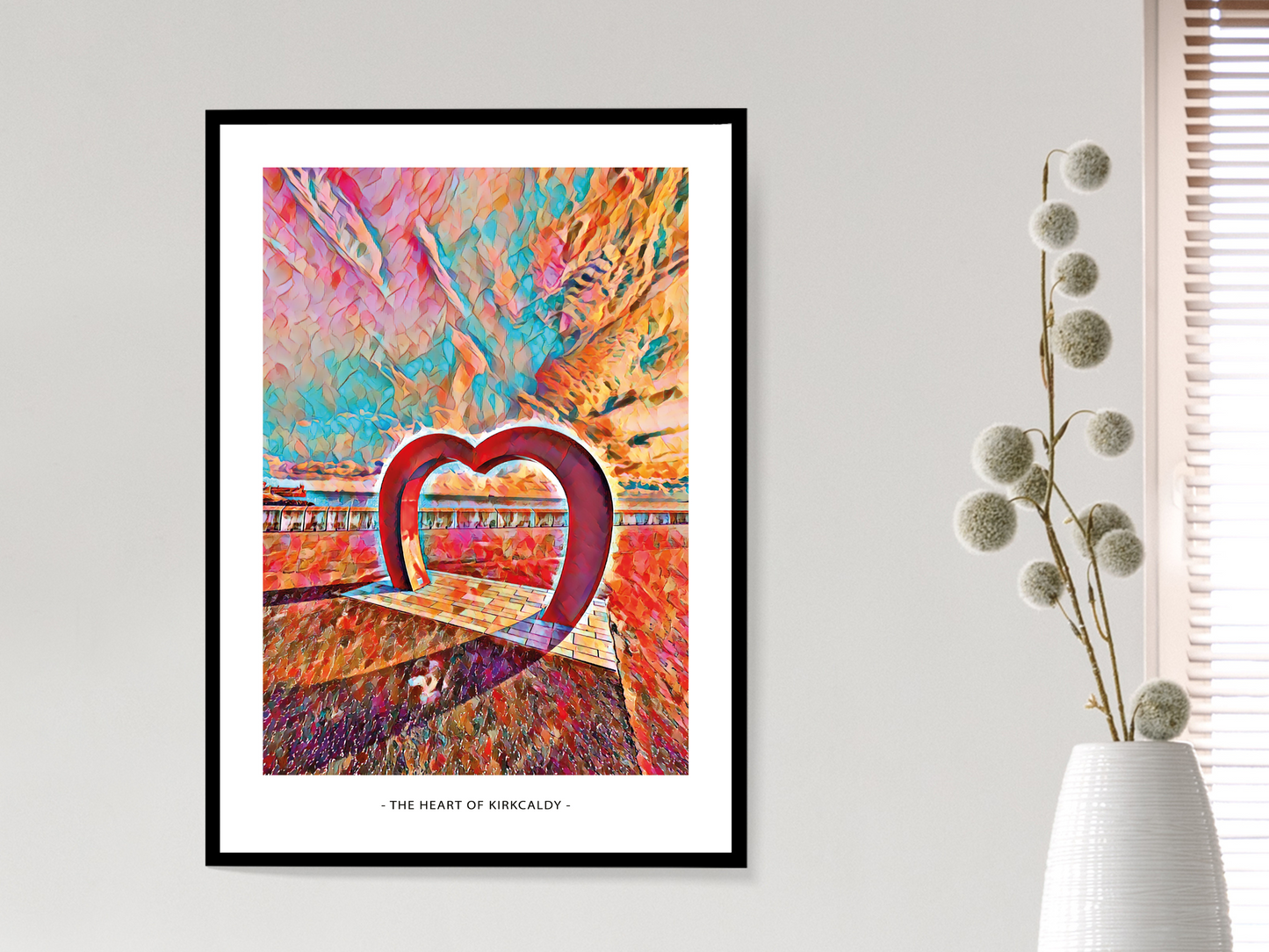 Heart of Kirkcaldy Art Design Mosaic Print