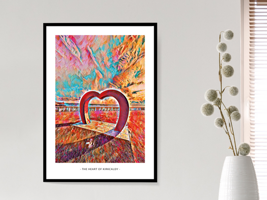 Heart of Kirkcaldy Art Design Mosaic Print