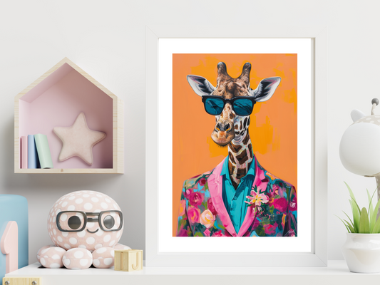 Vibrant Giraffe