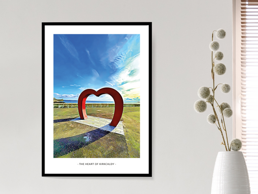 Heart of Kirkcaldy Art Design Print