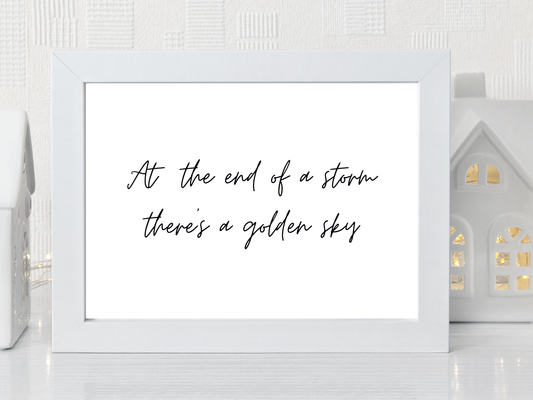 At The End Of A Storm (Italic Landscape)