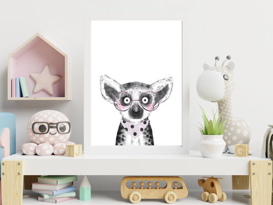 Watercolour Baby Lemur