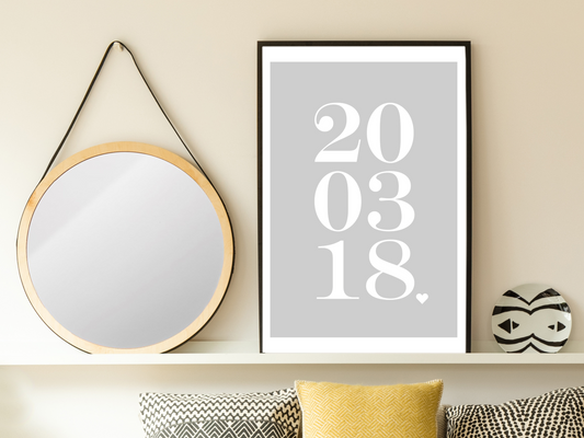 Personalised Date Print