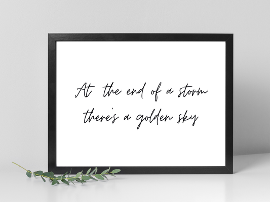 At The End Of A Storm (Italic Landscape)