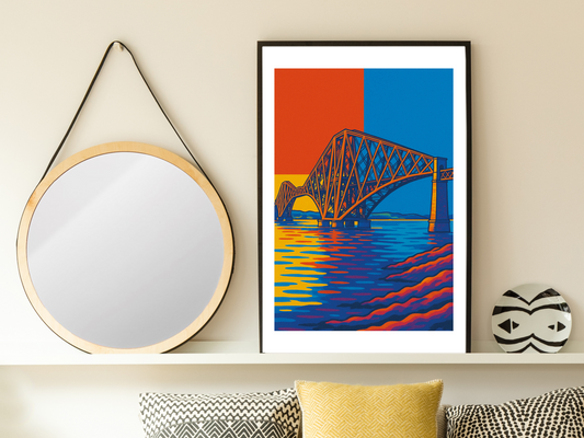 Forth Rail Bridge Pop Art