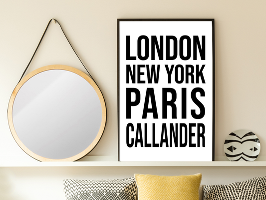 Callender Bold Print