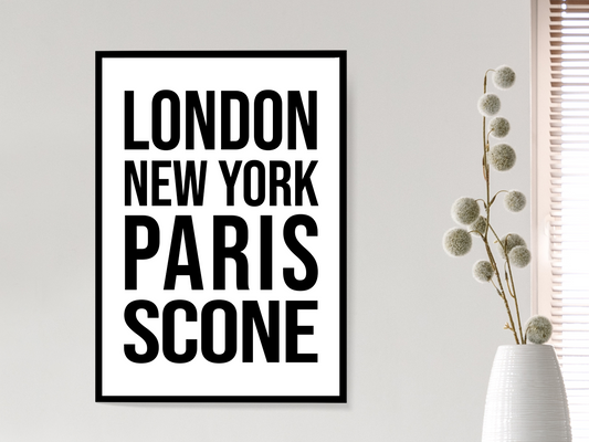 Scone Perth Bold Print