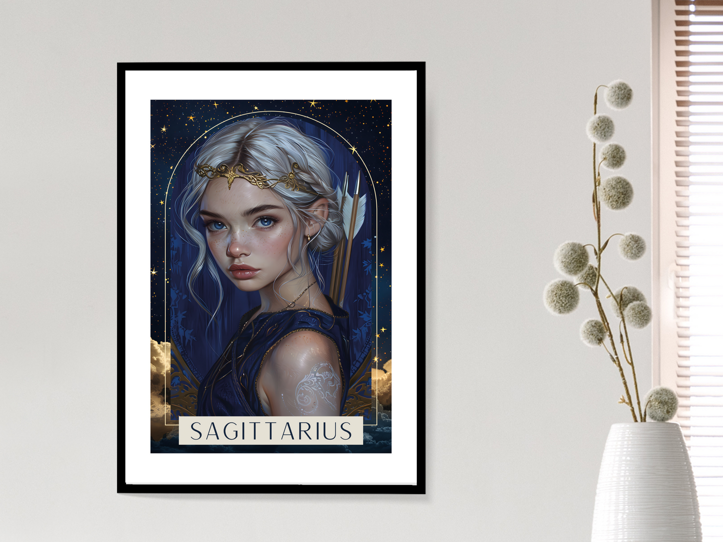 Sagittarius Zodiac Tarot Print | Astrology Poster