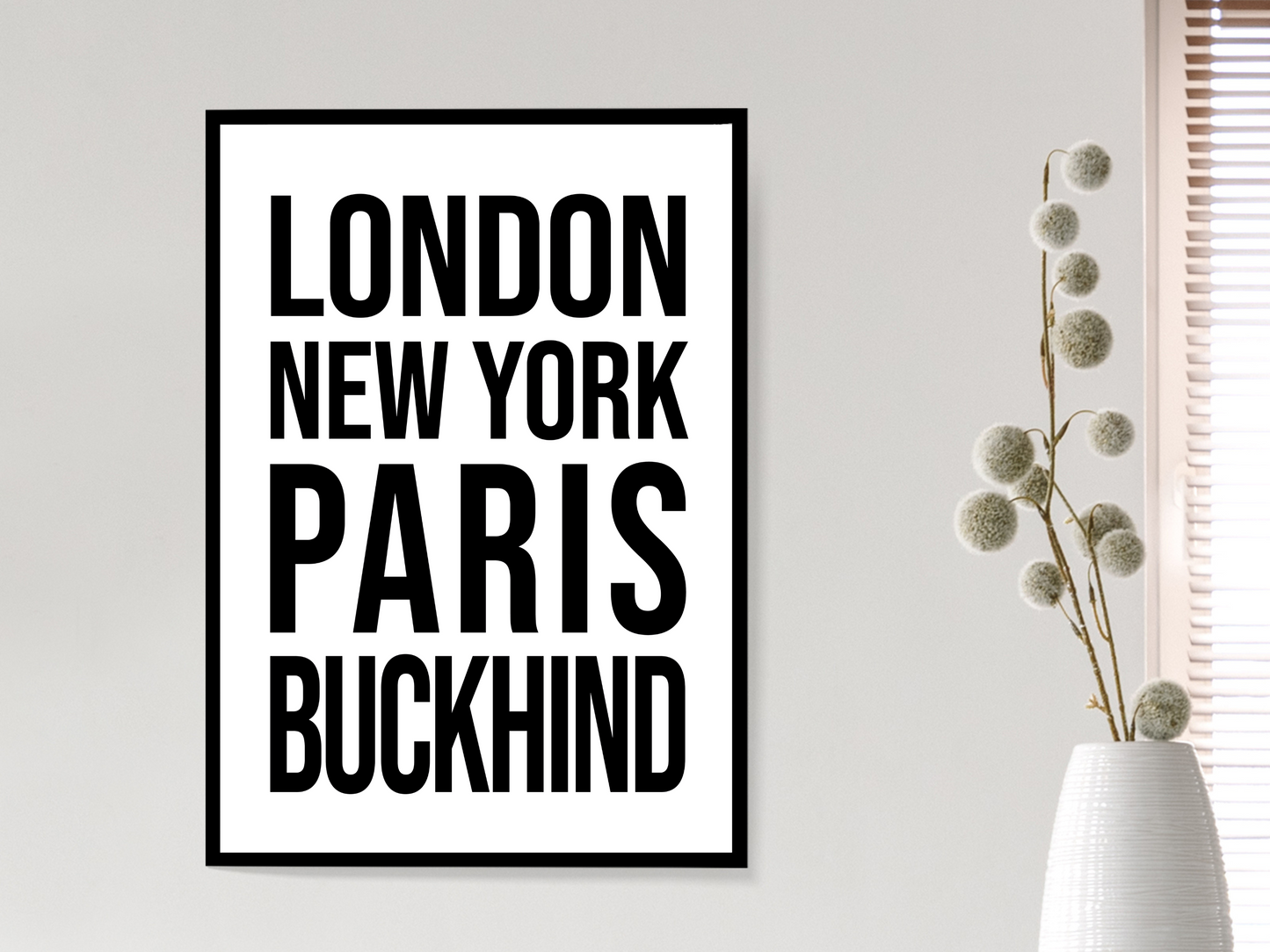 Buckhind Bold Print