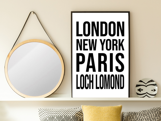 Loch Lomond Bold Print