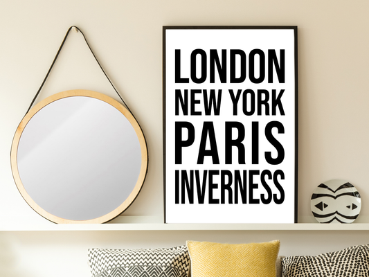 Inverness Bold Print