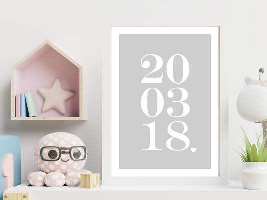 Personalised Date Print