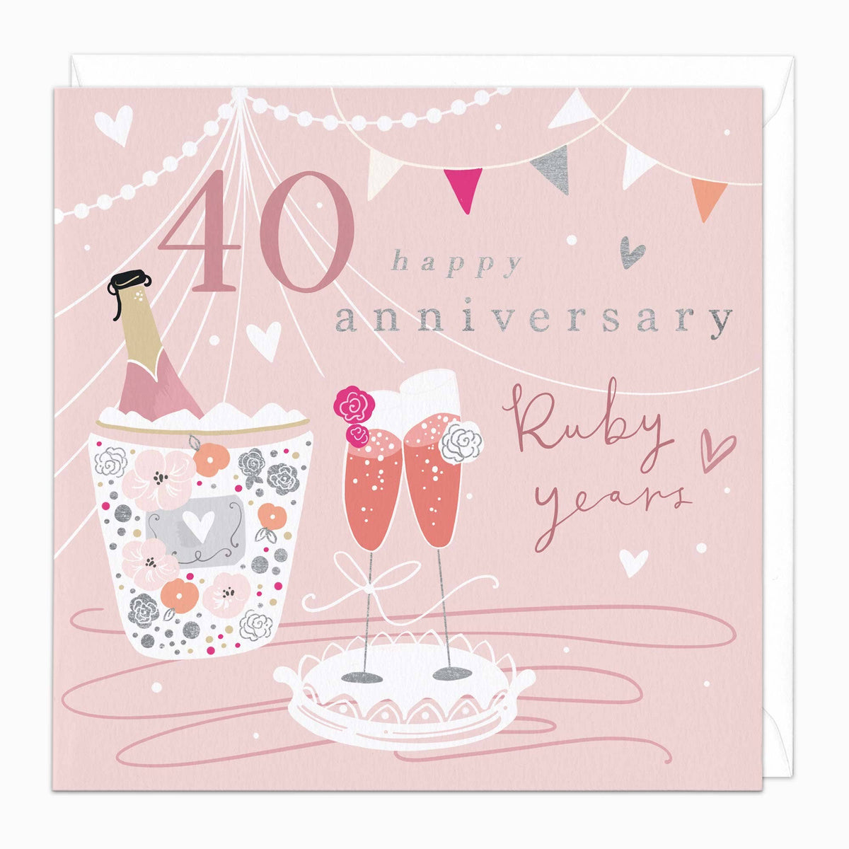 40 Years Anniversary Card