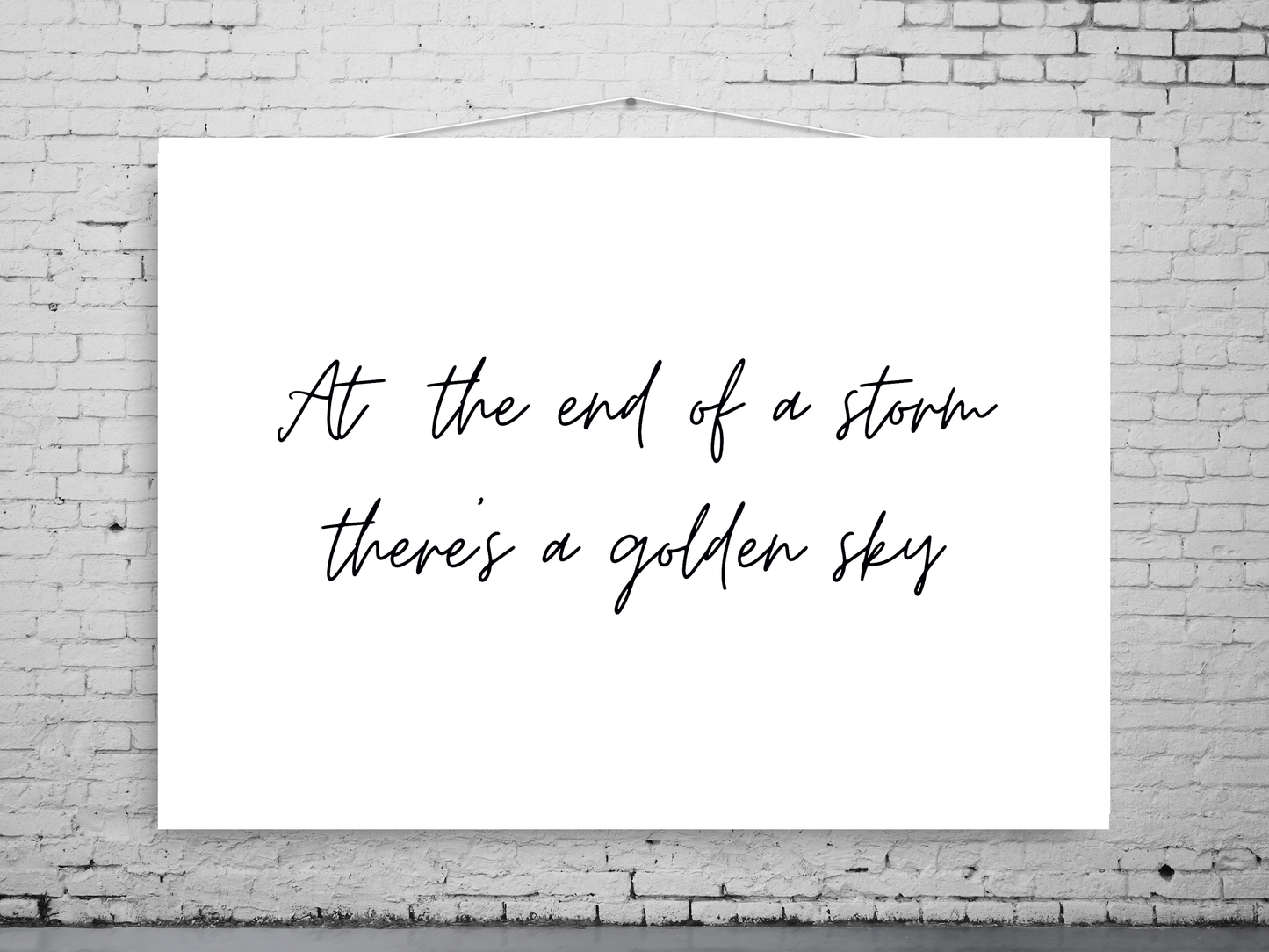 At The End Of A Storm (Italic Landscape)