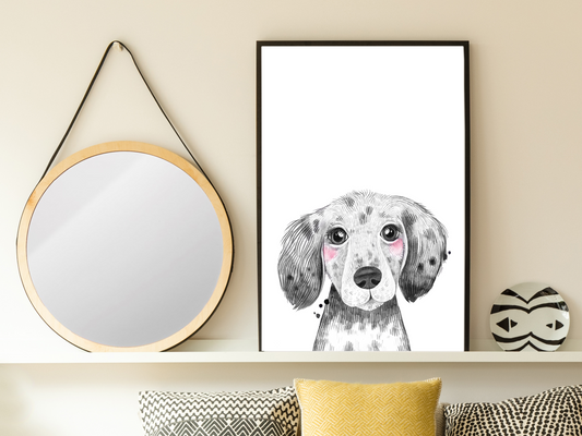 Watercolour Cute Puppy
