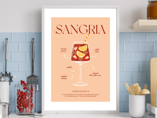 Sangria Peach Cocktail