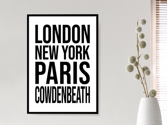 Cowdenbeath Bold Print