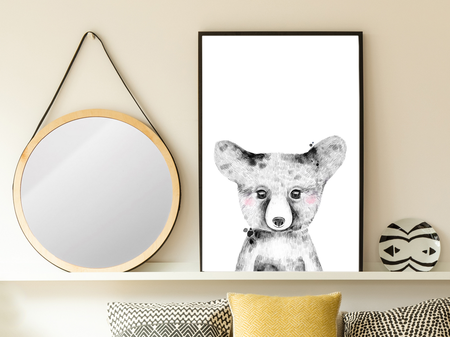 Watercolour Baby Bear