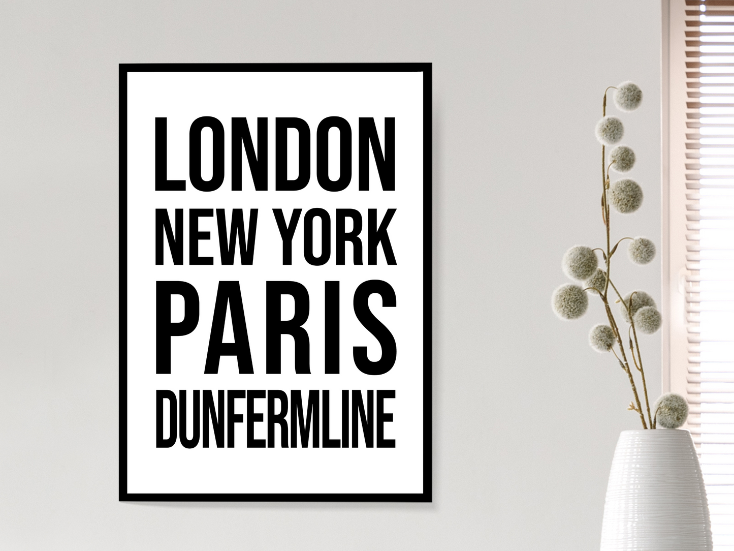 Dunfermline Bold Print