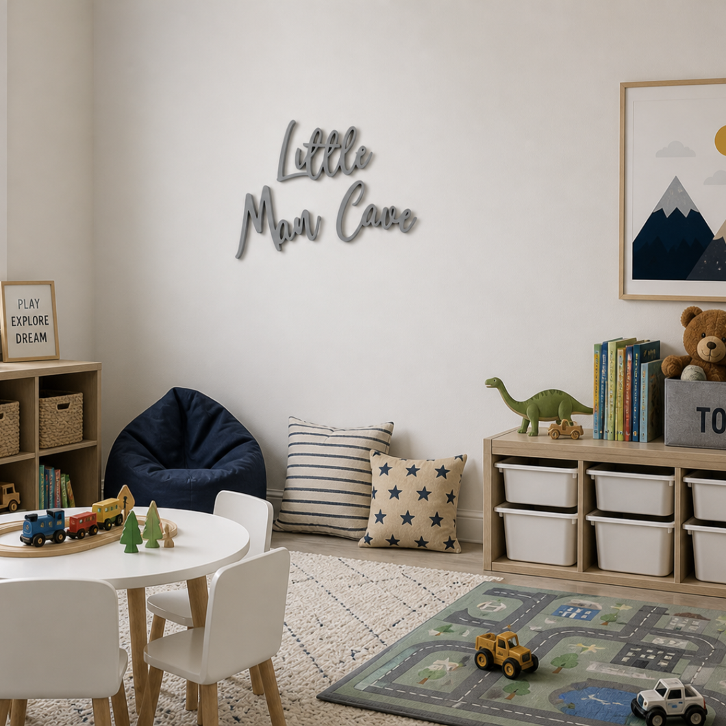 Little Man Cave Word Set