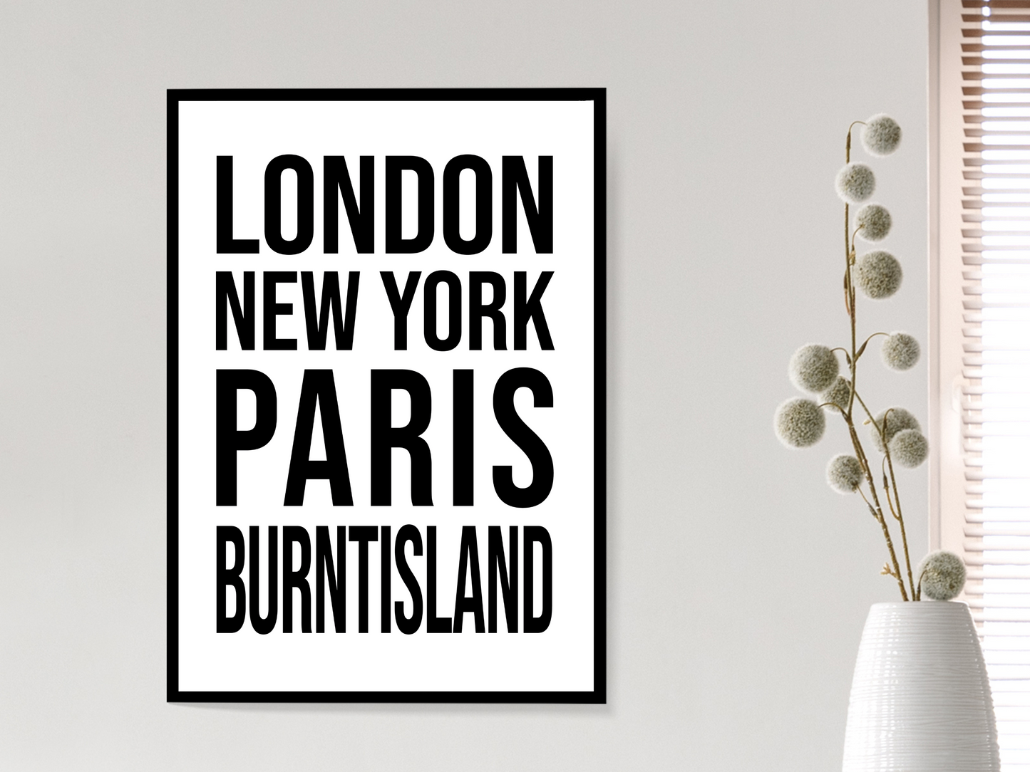 Burntisland Bold Print