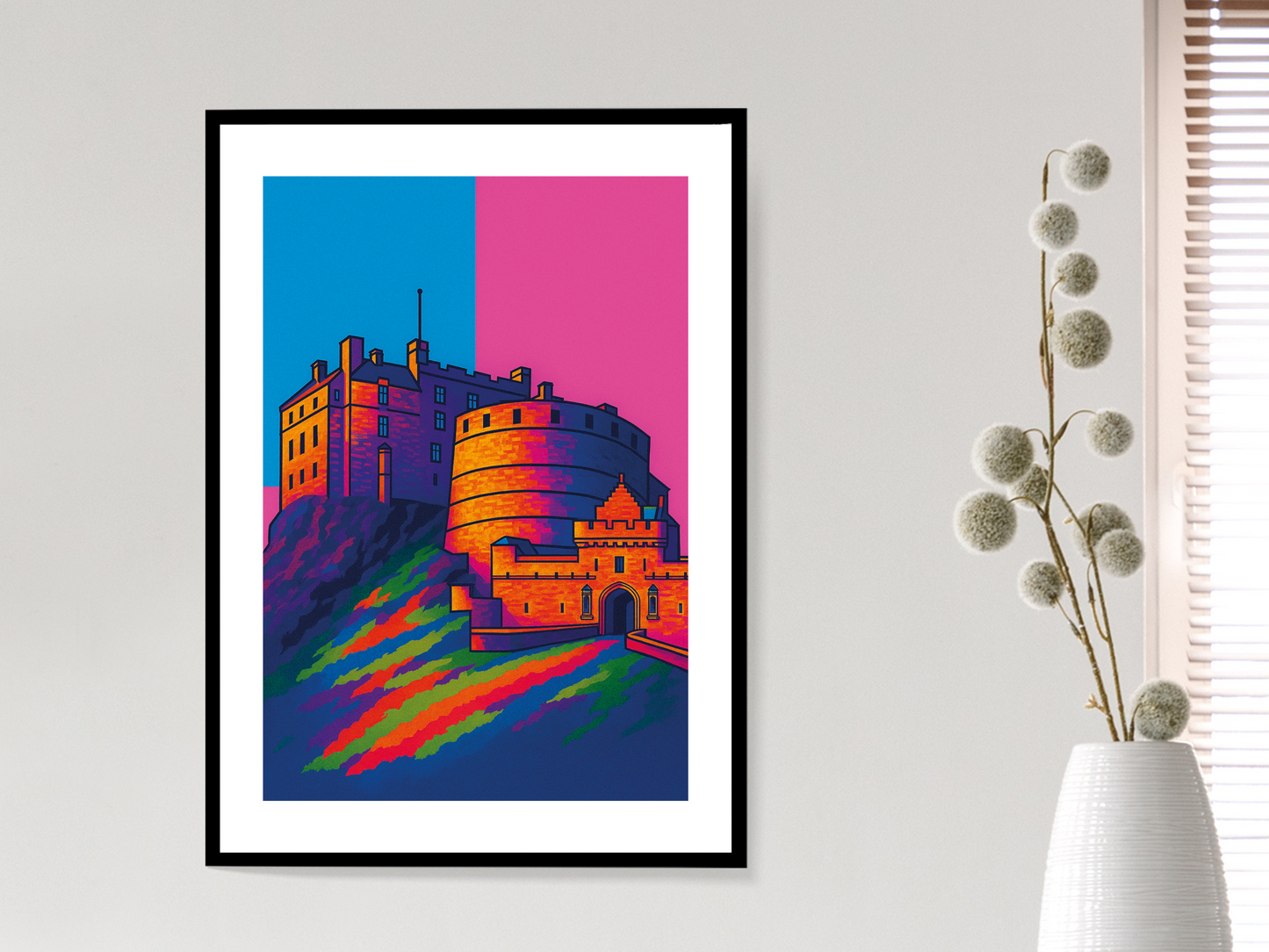 Edinburgh Castle Pop Art