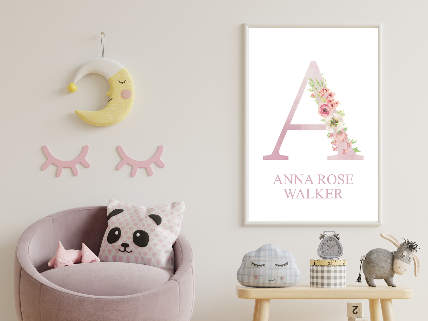 Pink Personalised Initial & Name