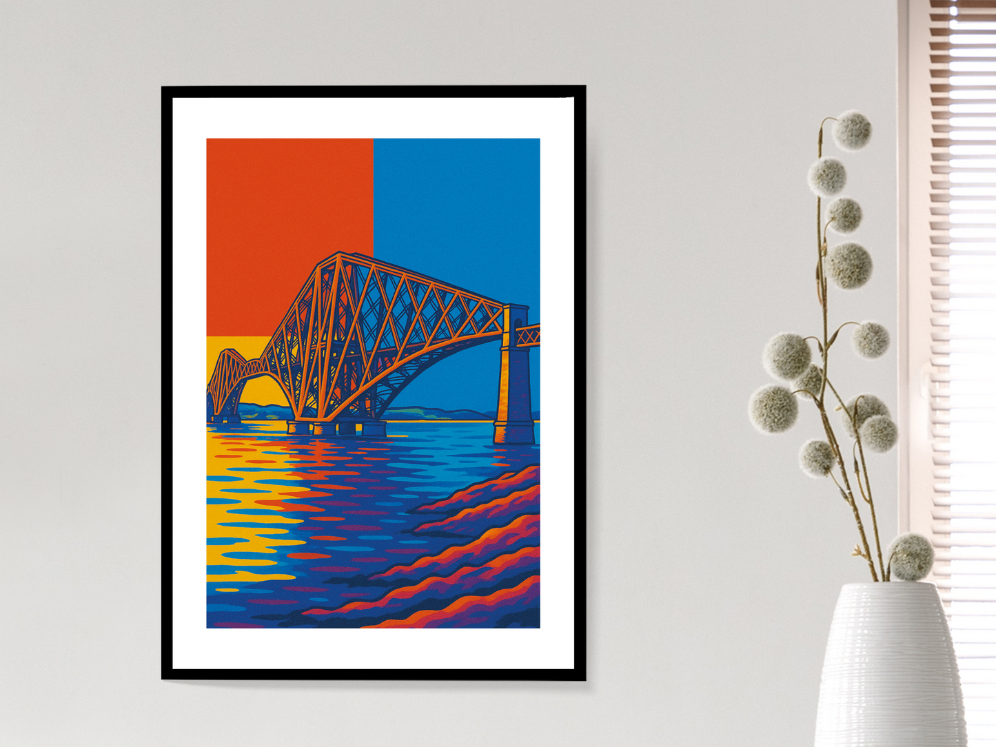 Forth Rail Bridge Pop Art