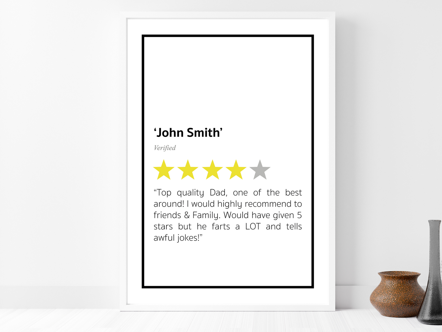 Personalised Review Print