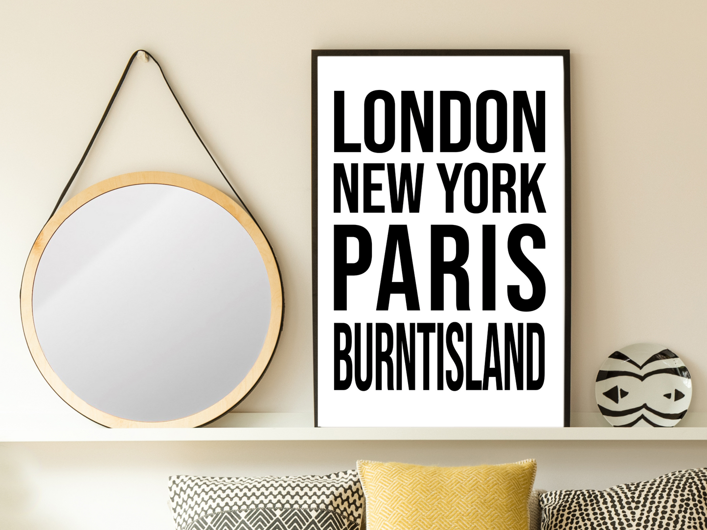 Burntisland Bold Print