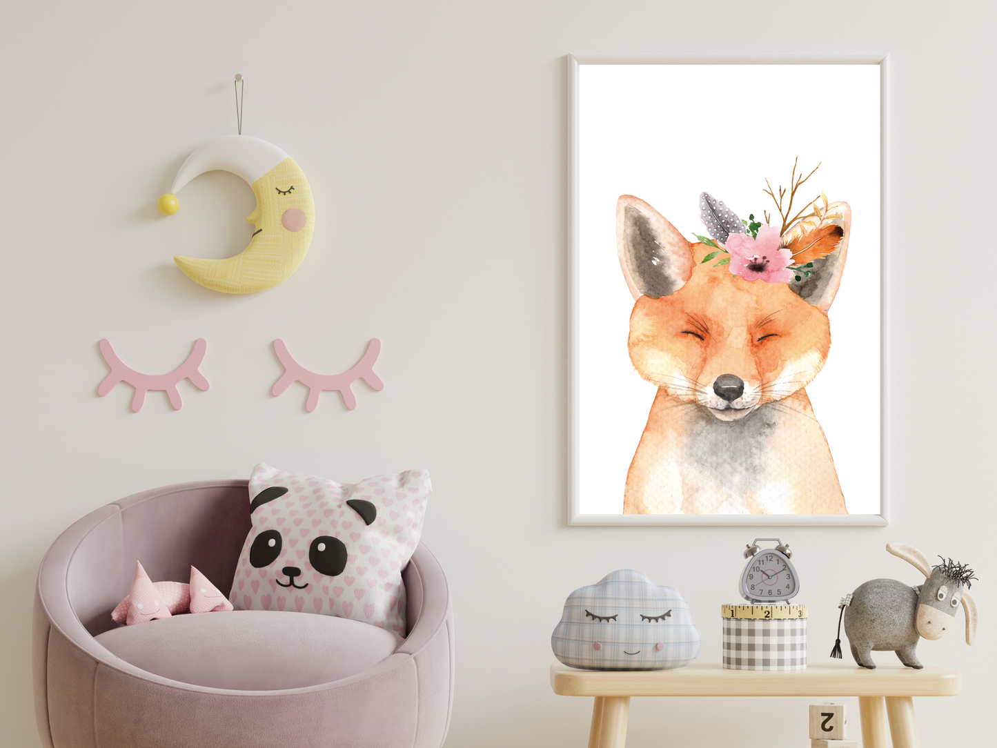 Floral Woodland Fox