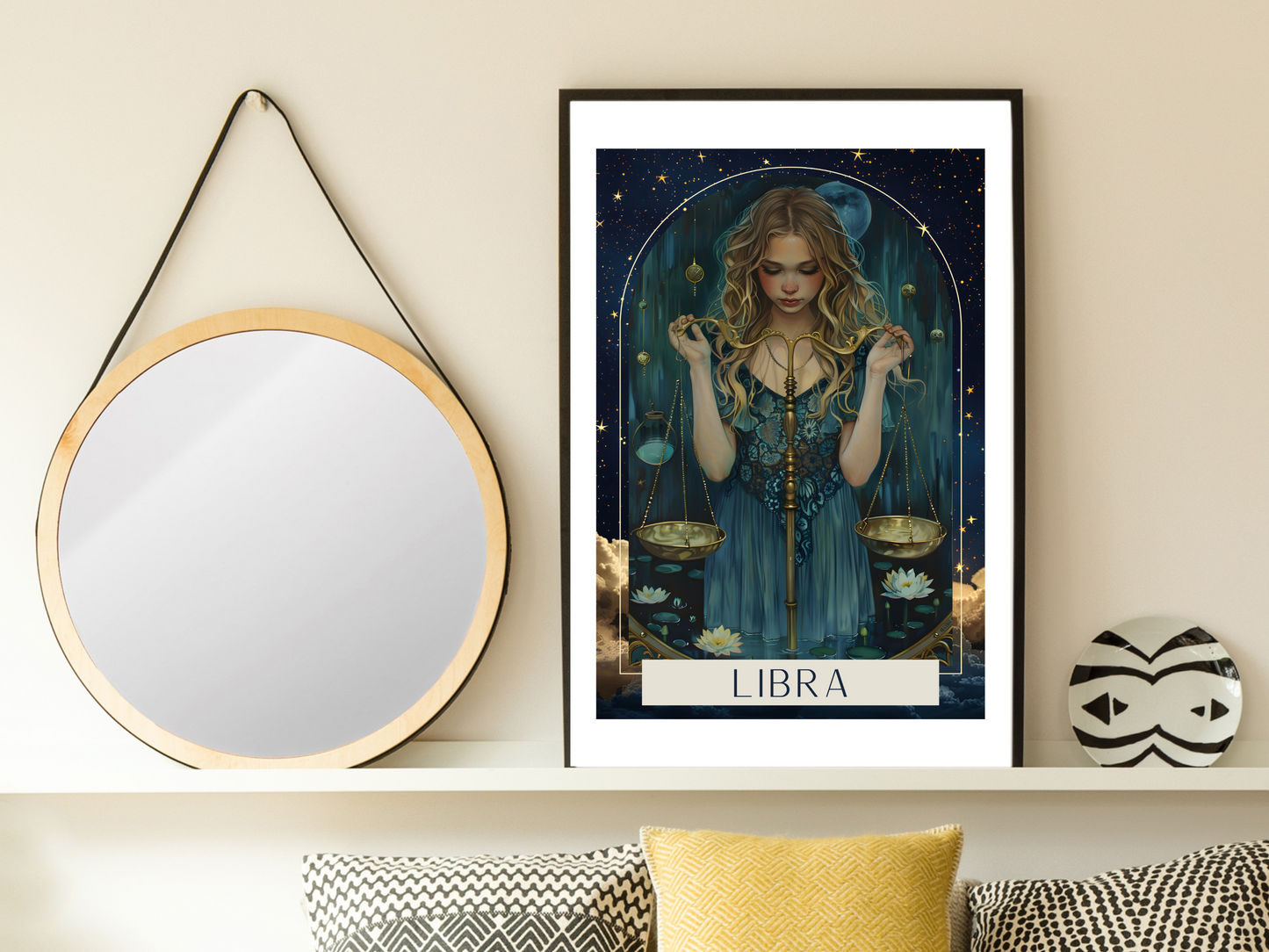 Libra Zodiac Tarot Print | Astrology Poster