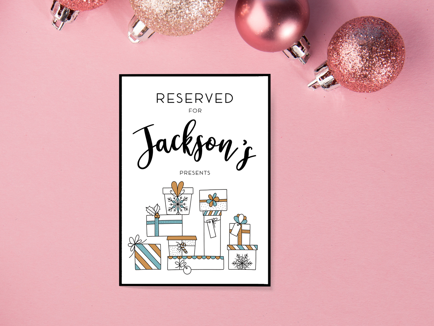 Under The Tree Personalised Print