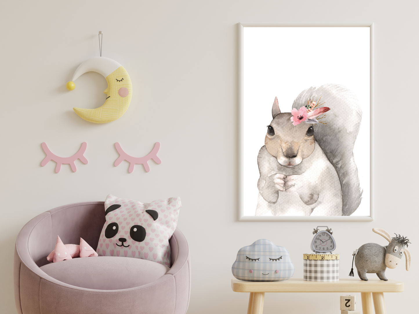 Floral Woodland Squirrel