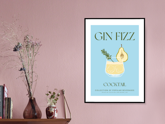 Gin Fizz Cocktail