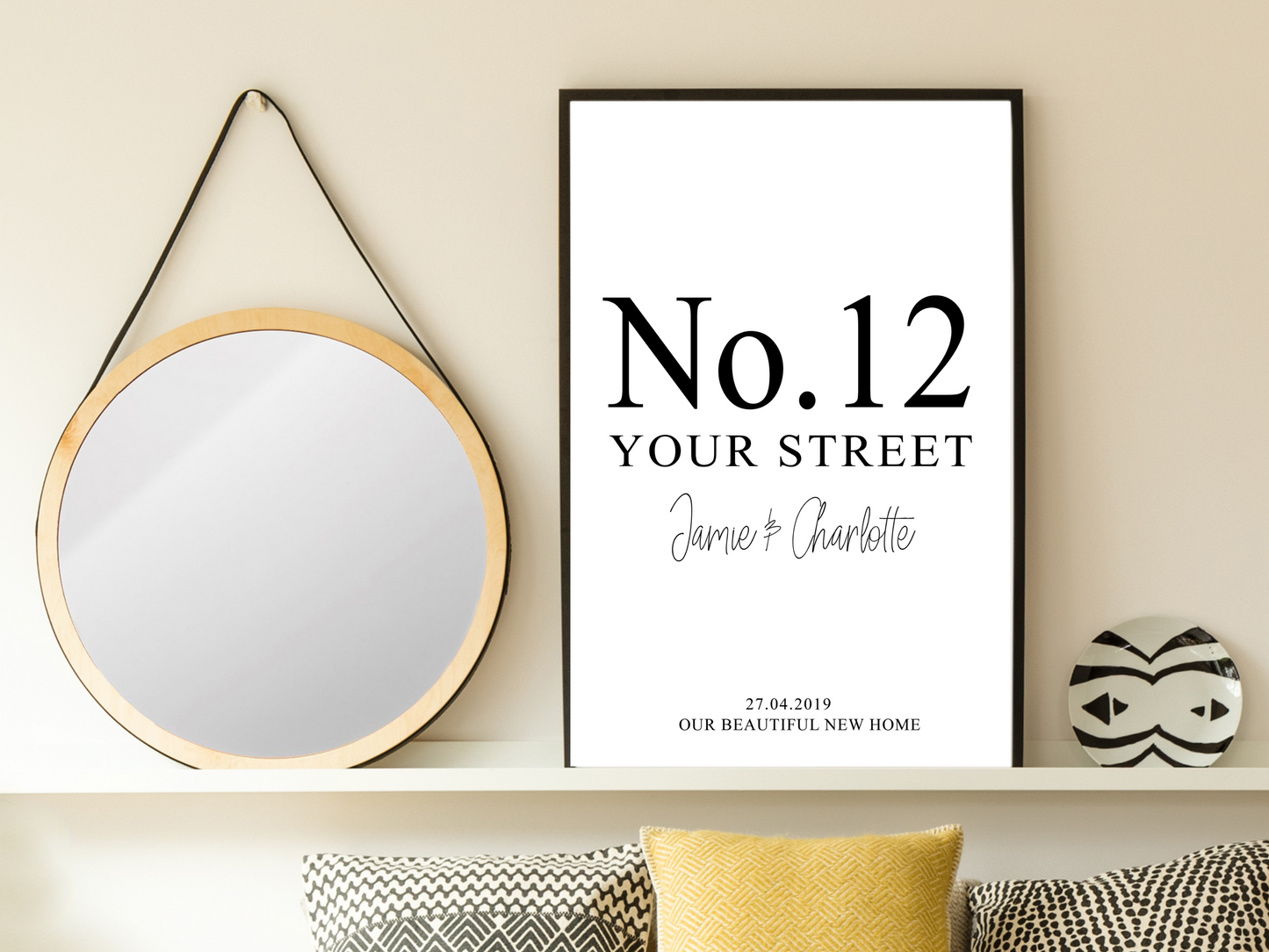 Home Address Personalised Print