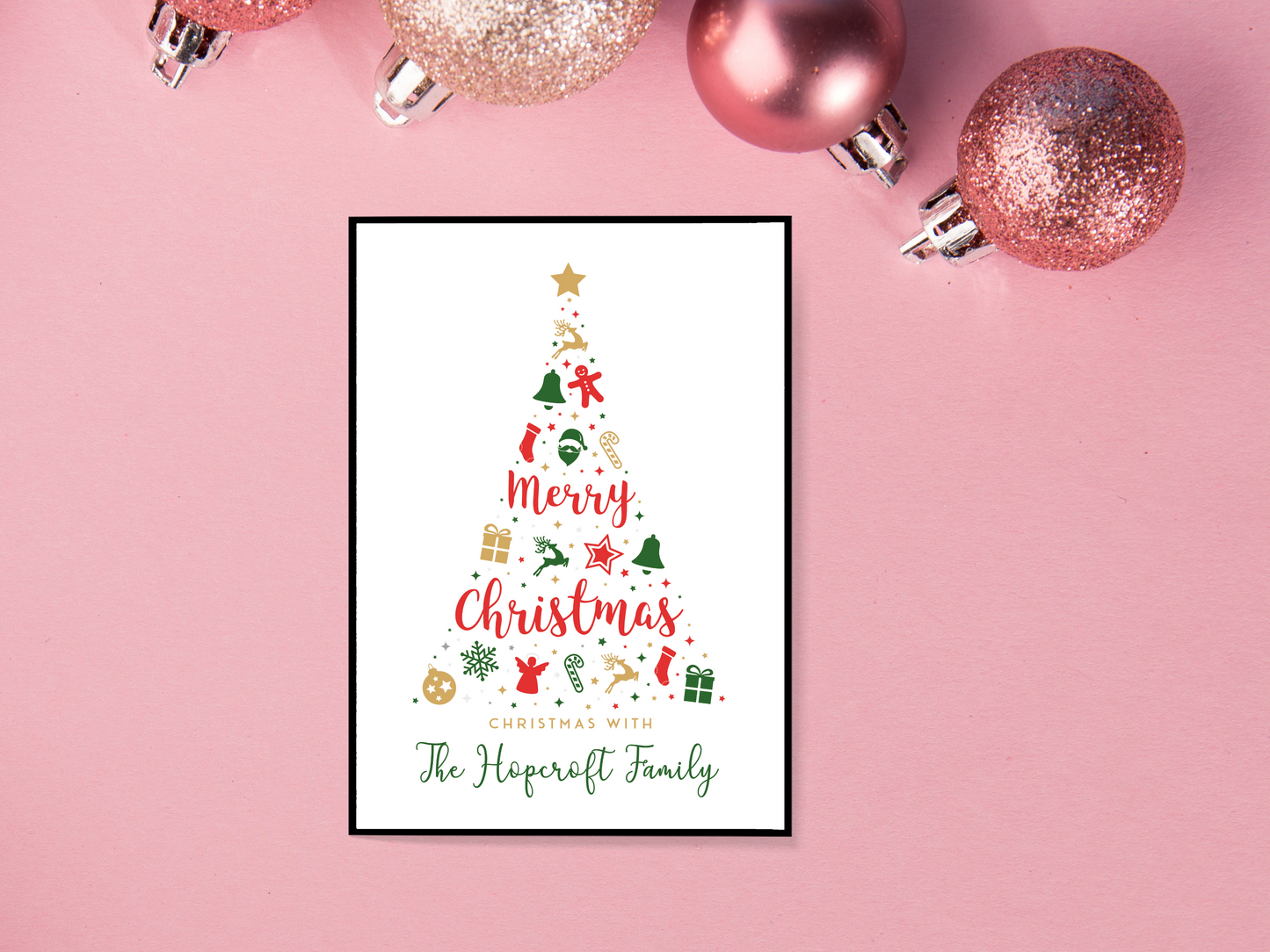 White Christmas Tree Personalised