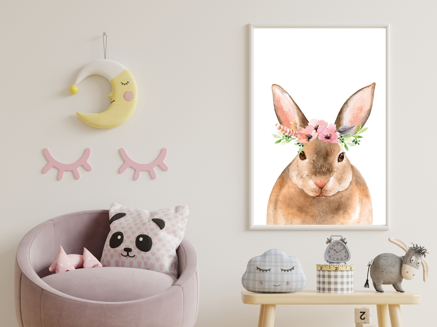 Floral Woodland Rabbit