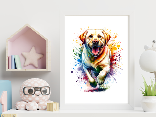 Watercolour Labrador Art