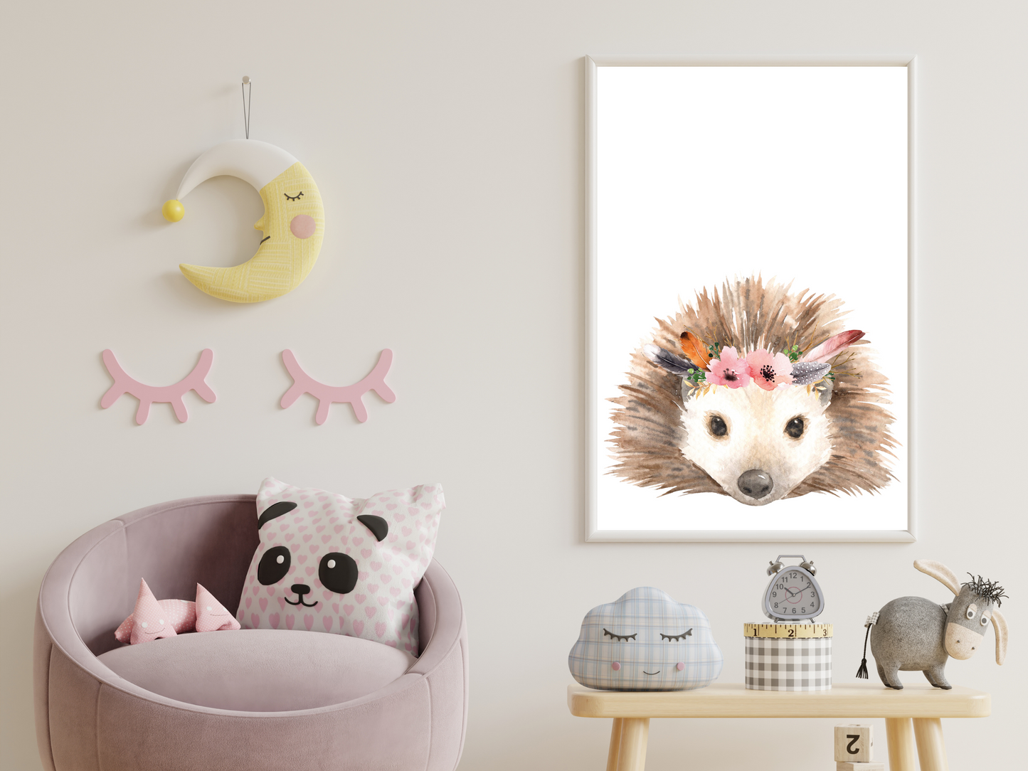 Floral Woodland Hedgehog
