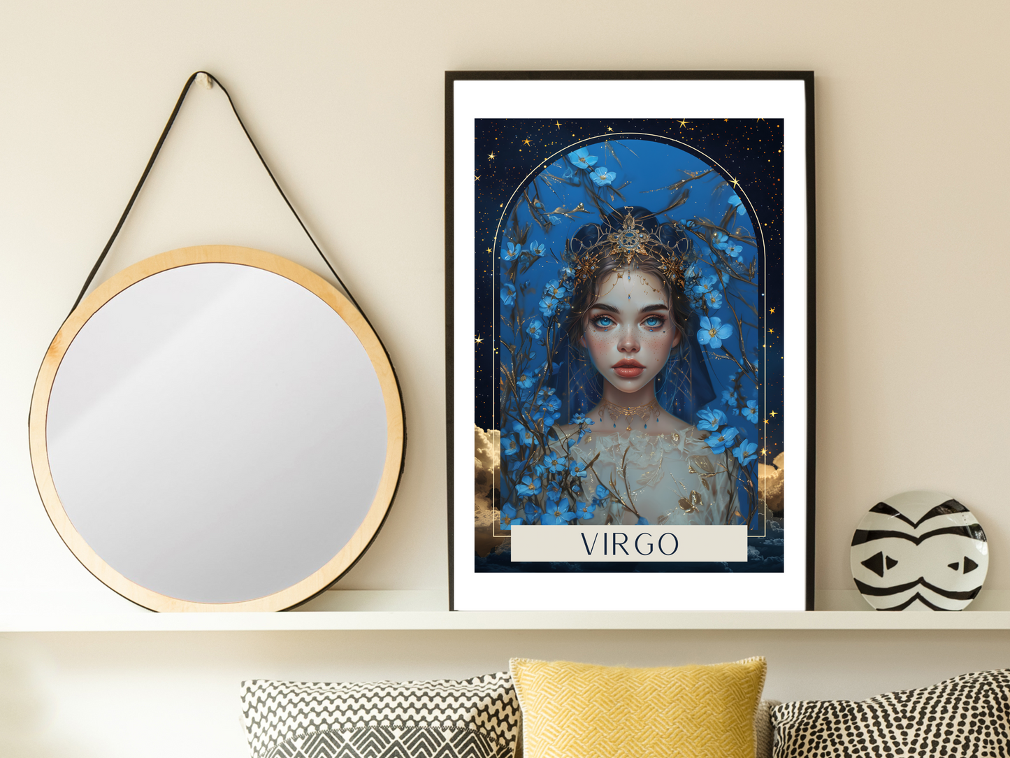 Virgo Zodiac Tarot Print | Astrology Poster