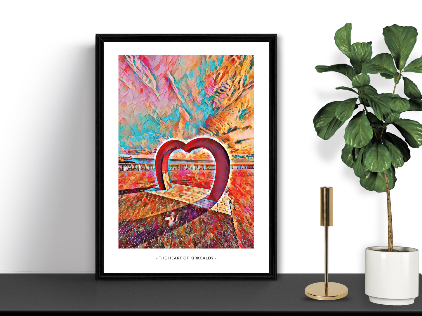 Heart of Kirkcaldy Art Design Mosaic Print