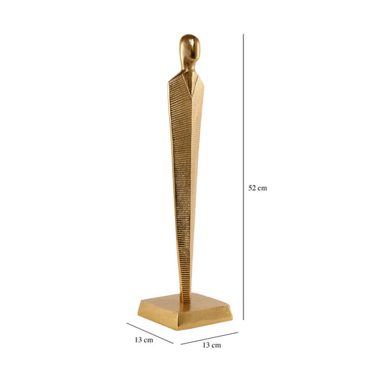 Gold Metal Sculpture 52cm
