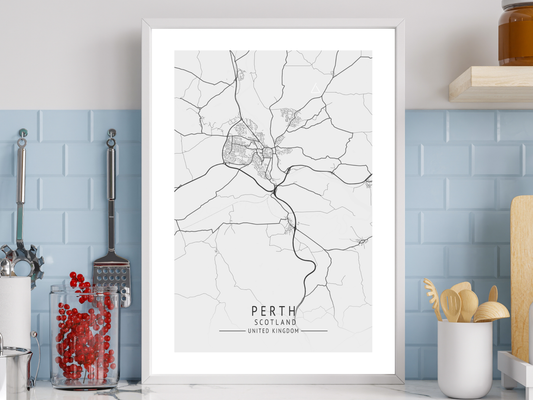 Perth Map Print