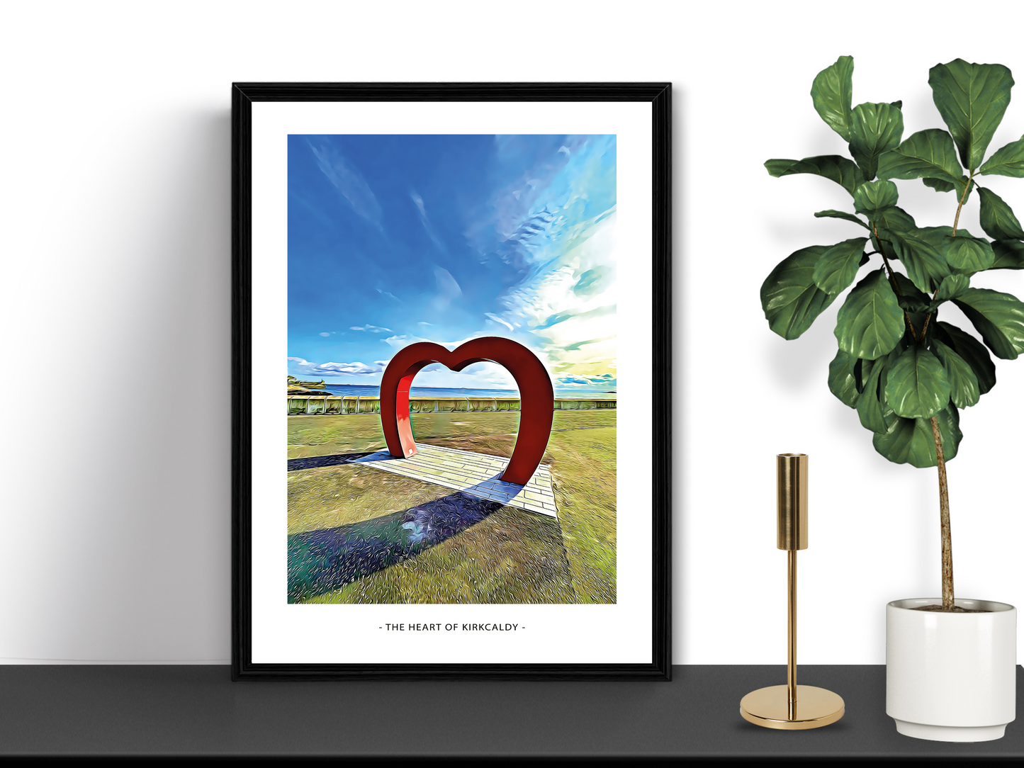 Heart of Kirkcaldy Art Design Print