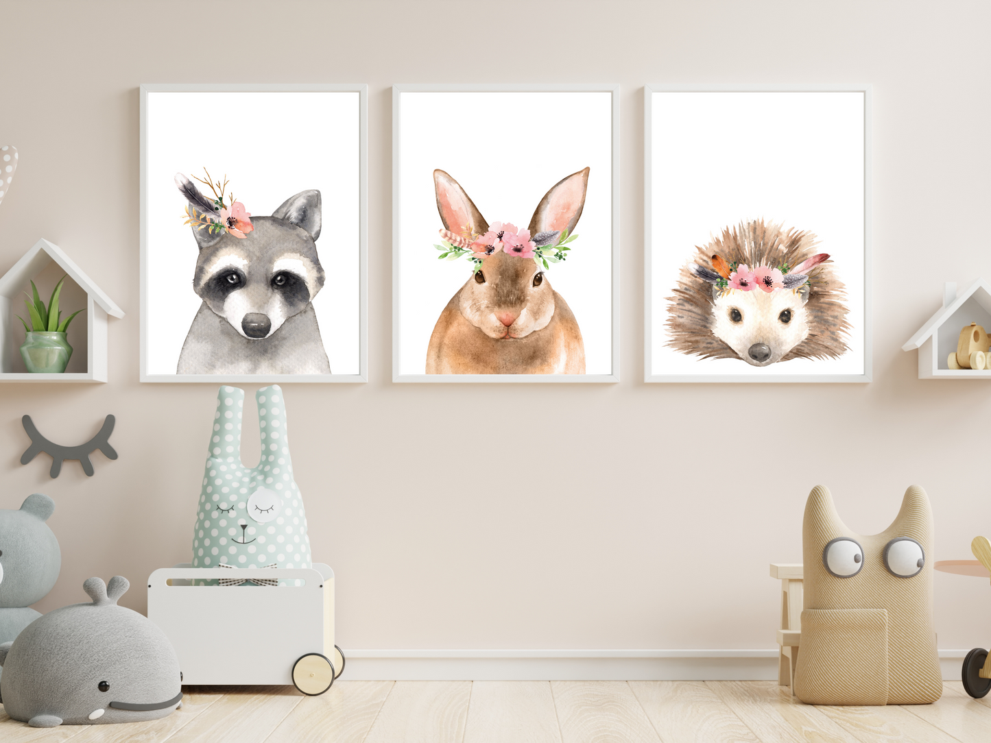 Floral Woodland Rabbit