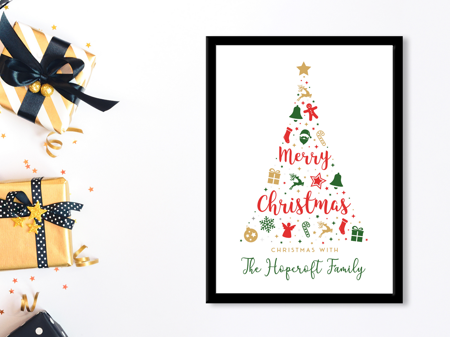 White Christmas Tree Personalised