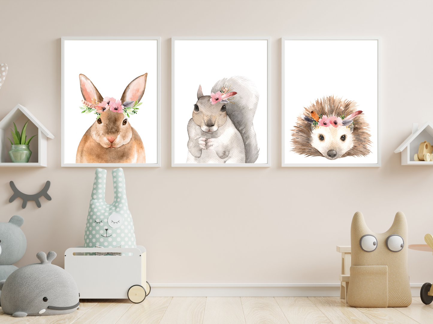 Floral Woodland Squirrel