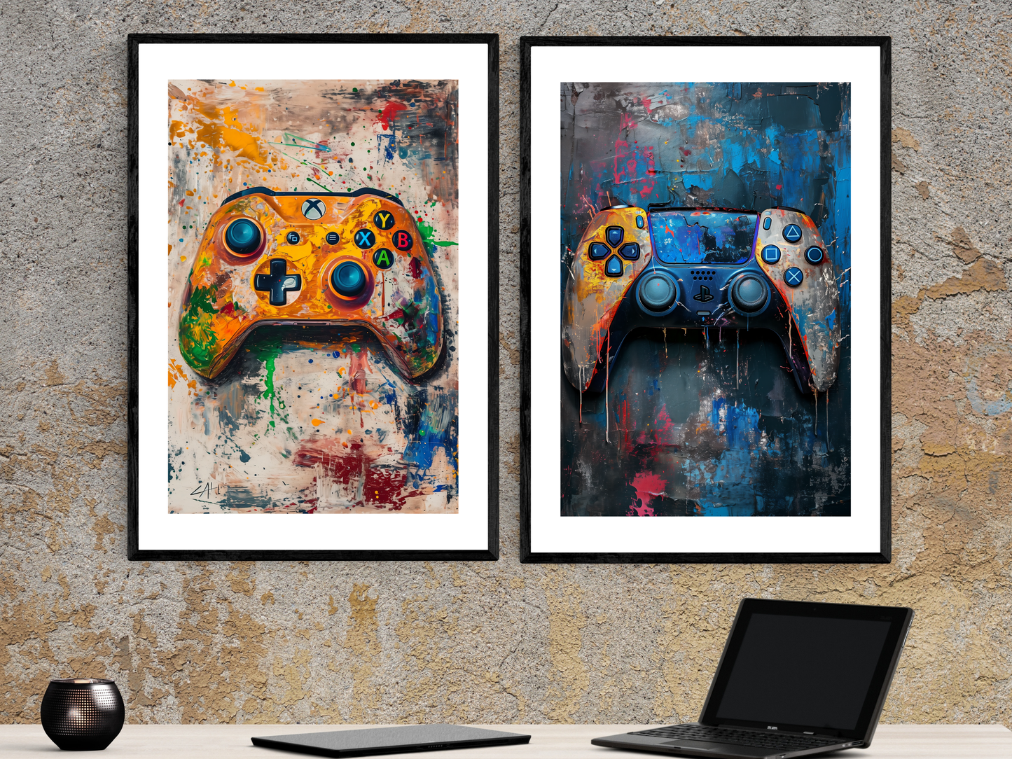 Night Session Controller | Gaming Art
