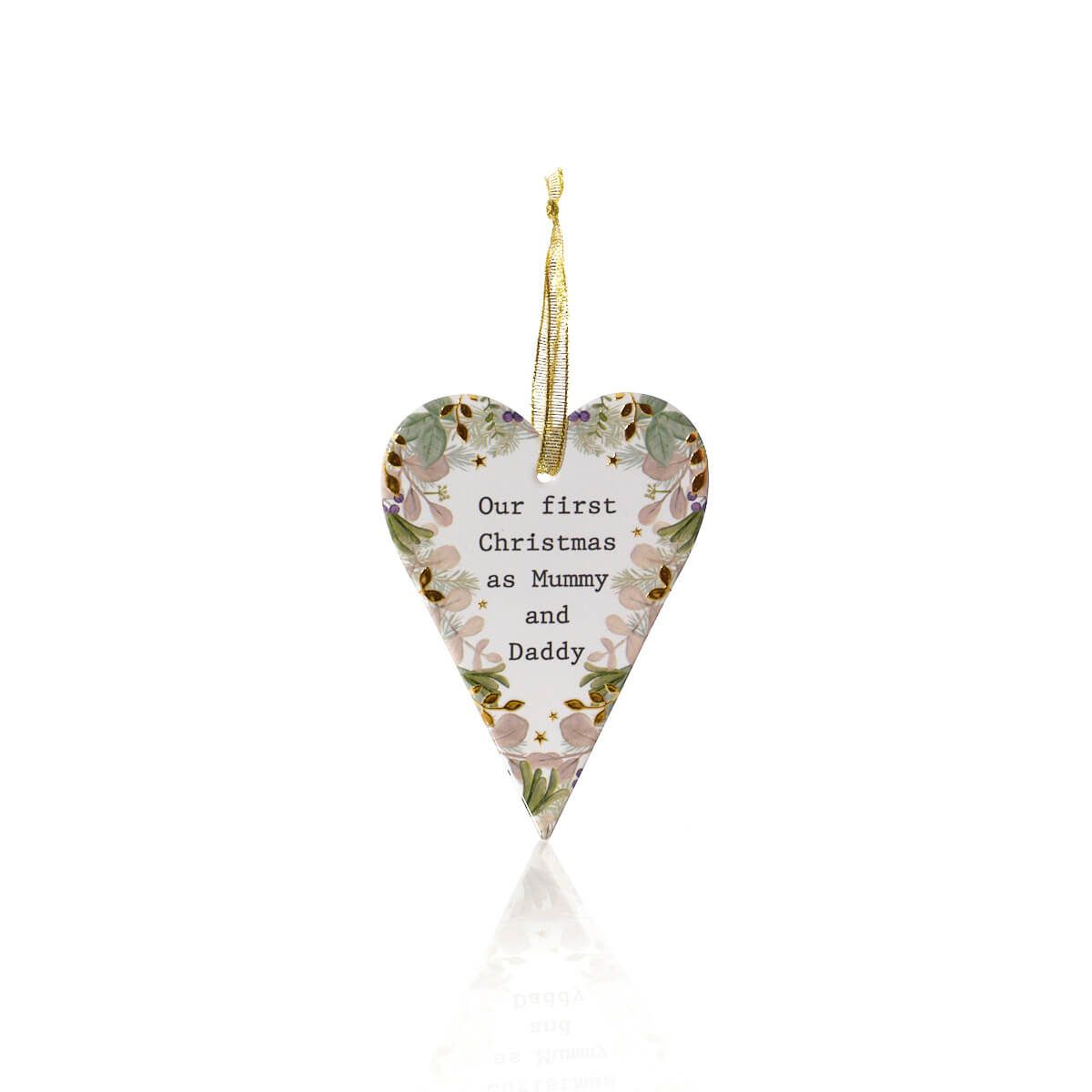 Mummy & Daddy Ceramic Festive Hanger